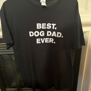 Best Dog Dad T shirt.    Size L